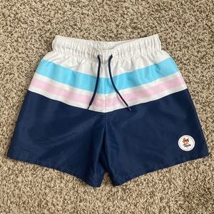 H&M Boys Color-block Surf Team Patch Swim Trunks